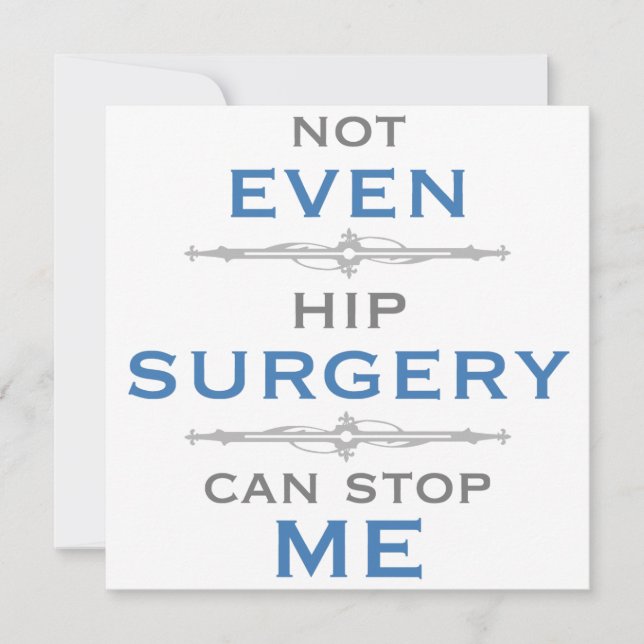 Carte Humour de chirurgie hanche (Devant)