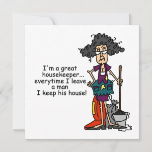 Carte Humour de femme de charge