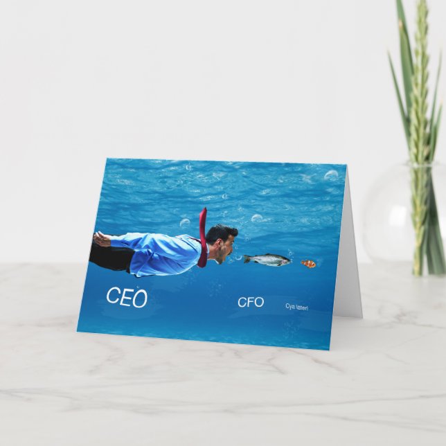 Carte Humour de New Job (Devant)