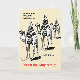 Carte Humour de Noël Les Trois Sages... Comme Si