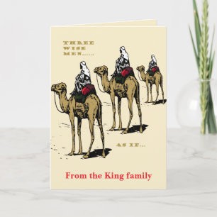Carte Humour de Noël Trois Sages... Comme Si