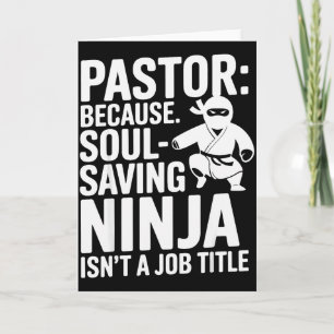 Carte Humour de pasteur drôle Blague de foi chrétienne l