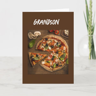 CARTE *HUMOUR DE PIZZA* POUR VOTRE GRAND ANNIVERSAIRE