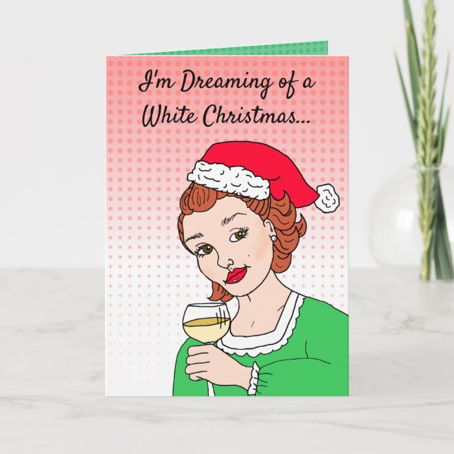 Carte Humour de vin Noël (Devant)