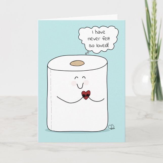 Carte Humour d'encouragement, virus du 19, papier toilet (Devant)
