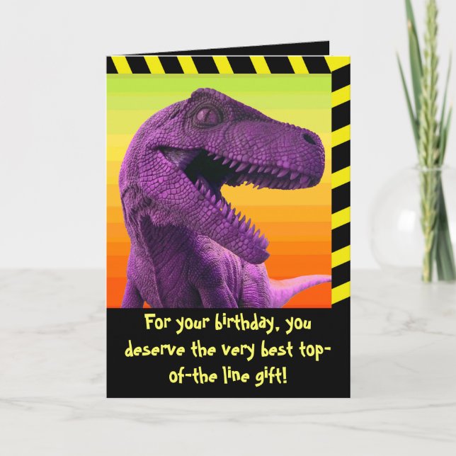 Carte Humour Dinosaur (Devant)