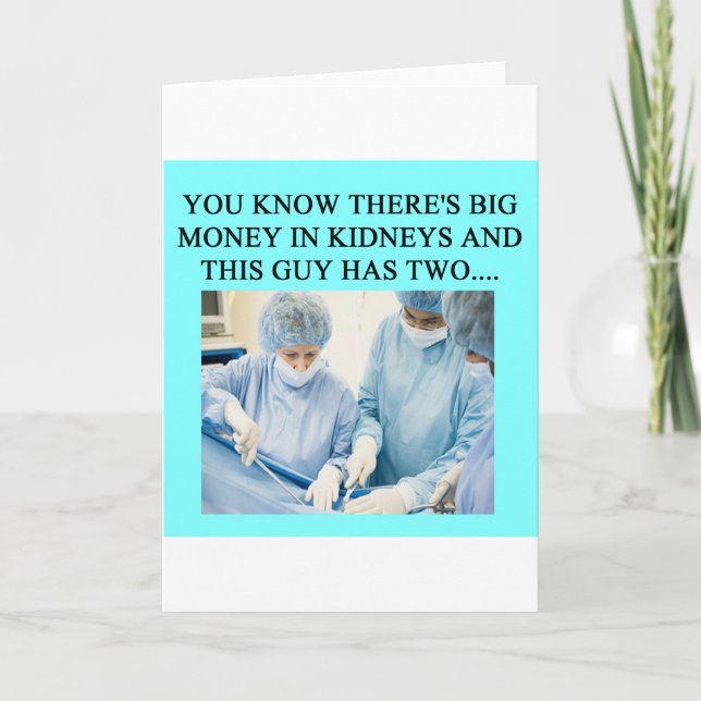 Carte humour docteur drôle (Devant)