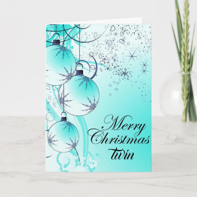 Carte **HUMOUR DOUBLE** et SOUHAITS DE NOËL (Devant)