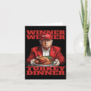 Carte Humour Drôle Trump Gagnant Dîner Dîner Turquie