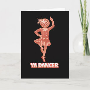 Carte Humour écossais drôle danseur Félicitations