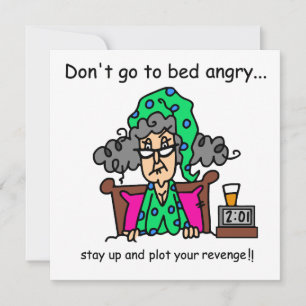 Carte Humour heure du coucher
