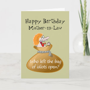 Carte Humour Idiot Anniversaire gratuit pour votre belle