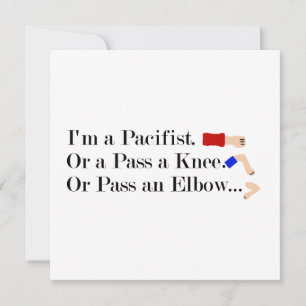 Carte Humour pacifiste mixed martial art