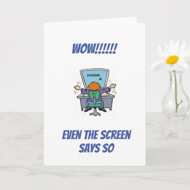 CARTE **HUMOUR VIEILLISSANT / VOUS RECHERCHEZ BON POUR V (Petite plante)