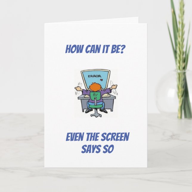CARTE **HUMOUR VIEILLISSANT / VOUS RECHERCHEZ BON POUR V (Devant)