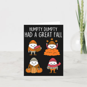 Carte Humpty A Eu Une Grande Automne Automne Dumpty Hall