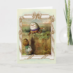 Carte Humpty Dumpty et anniversaire d'Alice joyeux