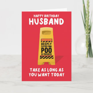 Carte Husband's Birthday Card 