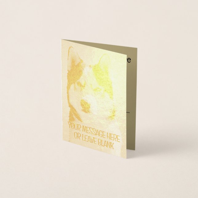 Carte Husky Sibérienne / Carte Malamute Alaskan vi (Devant)