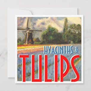 Carte Hyacinthes et tulipes