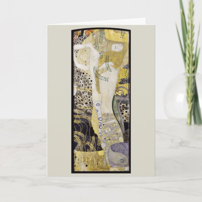 Carte Hydra (aka Water Serpents I) par Gustav Klimt (Devant)