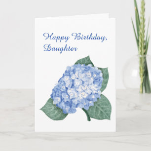 Carte Hydrangea Bouquet Fille Anniversaire