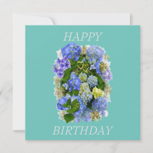 CARTE HYDRANGEA FLOWER JEUX ANNIVERSAIRE