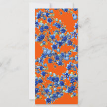 hydrangea orange et bleu