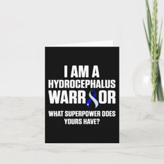 Carte Hydrocéphalie Survivor Power Awareness Guerrier