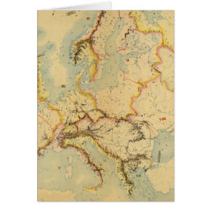 Carte hydrographique de l'Europe