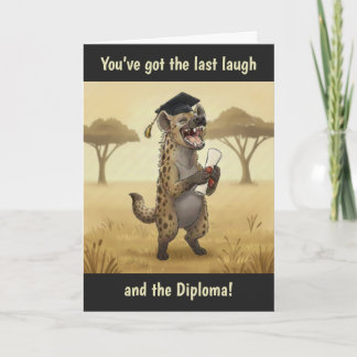 Carte Hyena Graduation Card