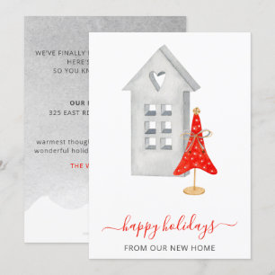 Carte Hygge New Home Weve Moved Holiday Card