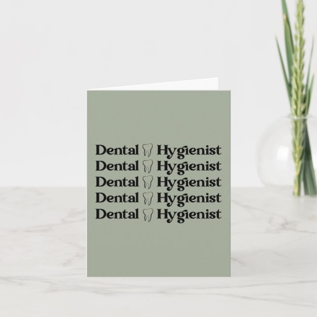 Carte Hygiéniste dentaire | RDH Dentist Dentist Cadeaux  (Devant)