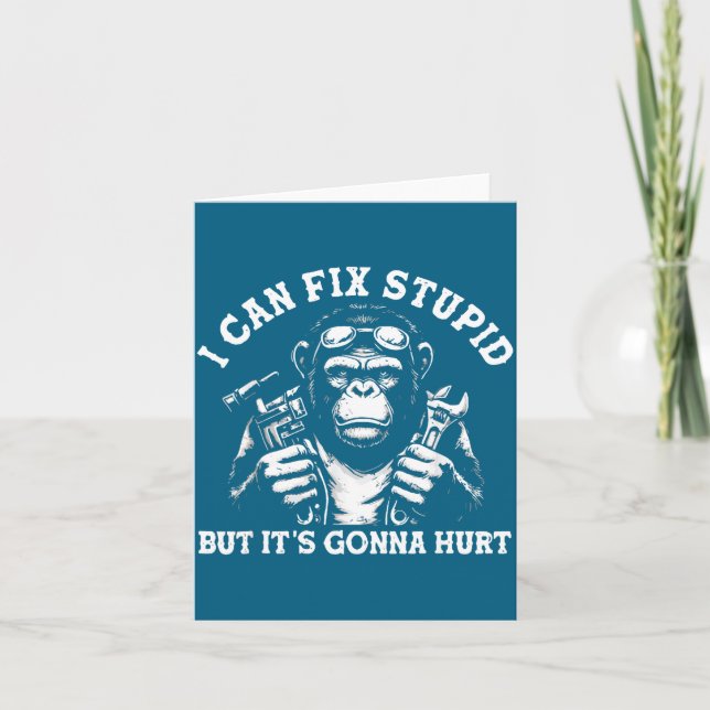 Carte I Can Fix Stud But It's Gonna Hurt Mechanic Funny  (Devant)