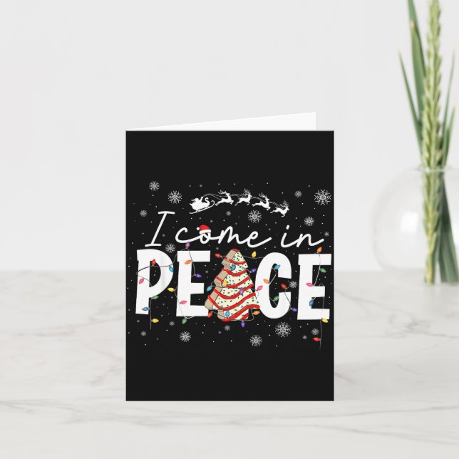 Carte I Come In Peace Couple Matching Ugly Christmas Swe (Devant)