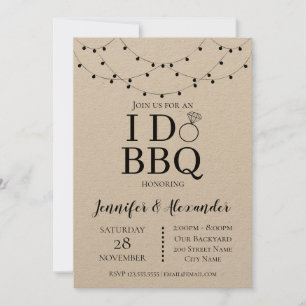 Carte I DO BBBQ Engagement Party