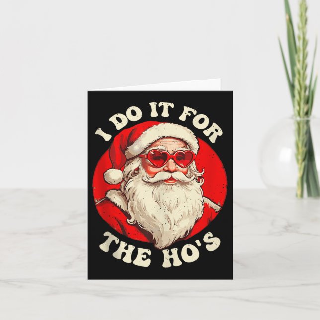 Carte I Do It For The Hos, Funny Christmas Joke Tank Top (Devant)