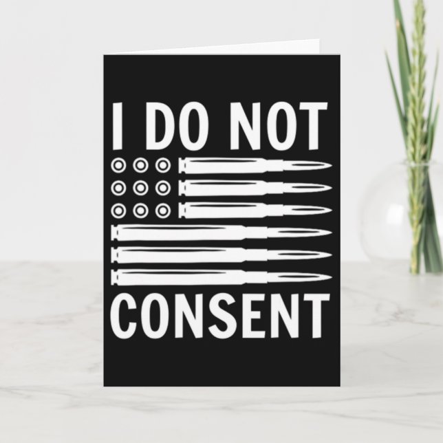 Carte I Do Not Consent Republican Conservative Comply Fr (Devant)