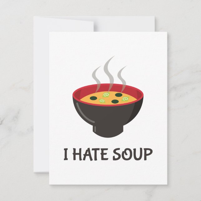 Carte I Hate Soup (Devant)