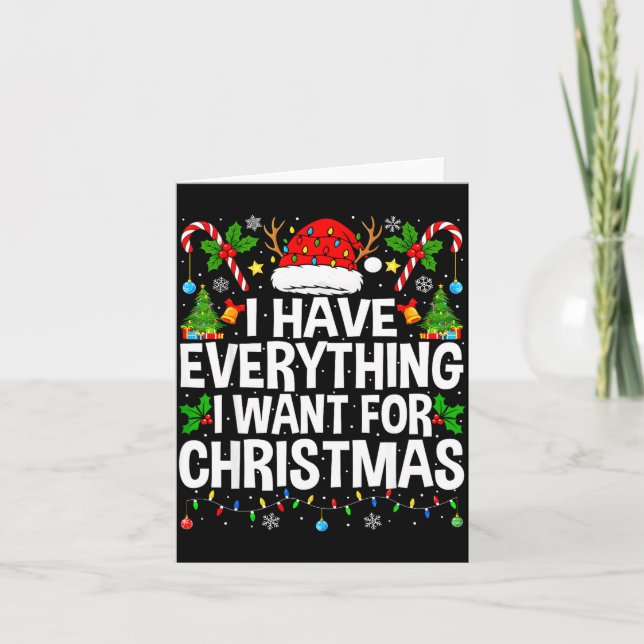 Carte I Have Everything I Need Couples Pajamas Christmas (Devant)