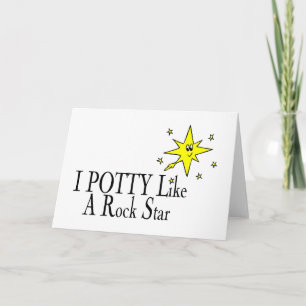 Carte I le POT aiment une vedette du rock