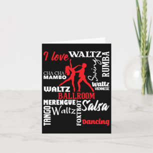 Carte I Love Ballroom Dancing - Dance Instructor Pair Ch