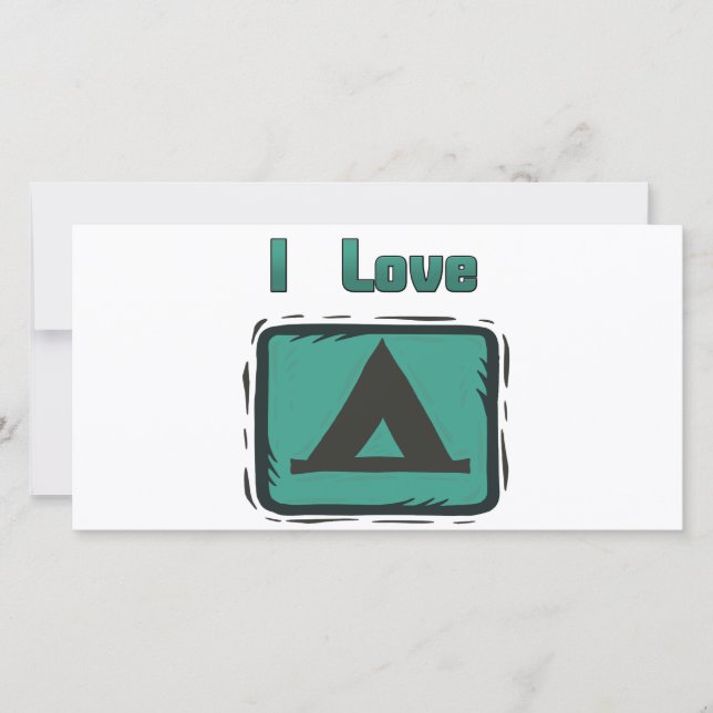 Carte I Love Camping (Devant)