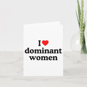 Carte I Love Dominant Femmes Chemise - I Heart Dominant