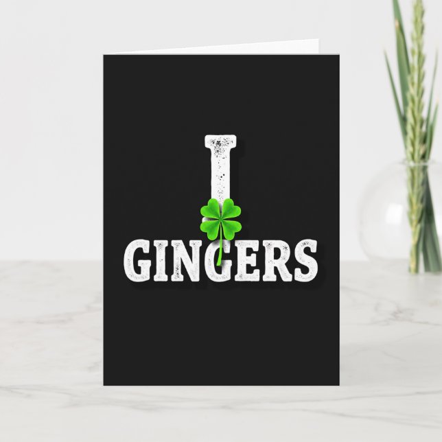 Carte I Love Gingers Lucky Card (Devant)