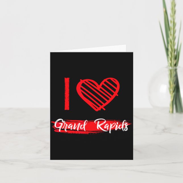 Carte I Love Grand Rads I Heart Grand Rads  (Devant)