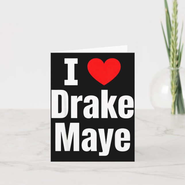 Carte I Love Maye Football Fan  (Devant)