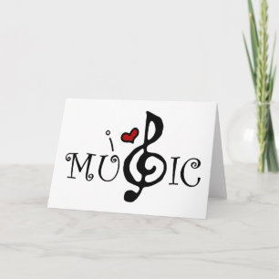 Carte I Love Music