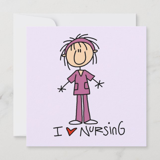 Carte I Love Nursing T-shirts and Gifts (Devant)