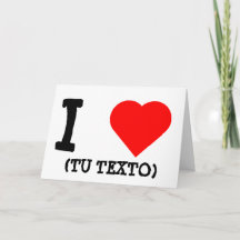 I LOVE + TU TEXTO